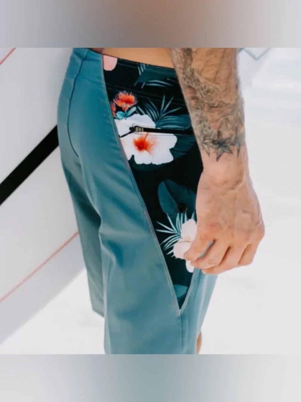 Men's Punalu'u Recycled Board Shorts - 'Ohi'a Storm Gray